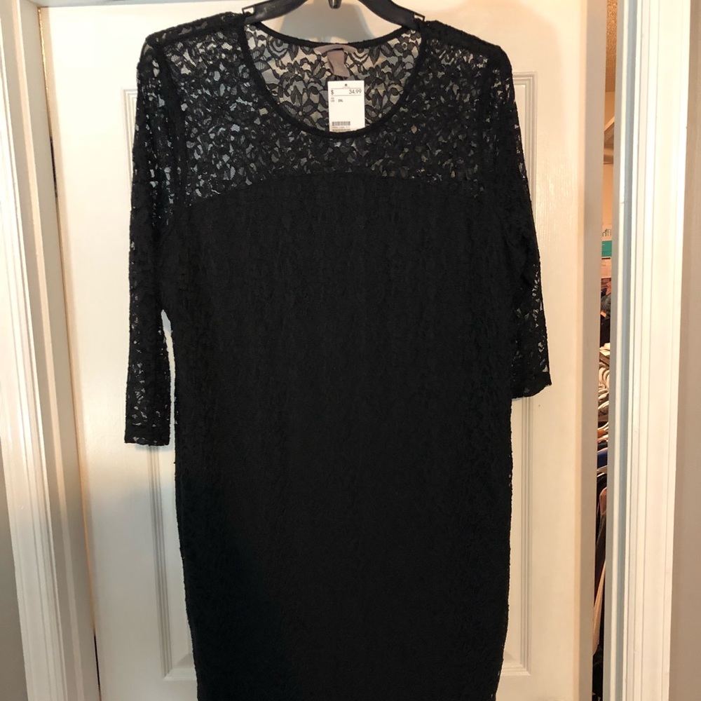 Black lace H&M dress